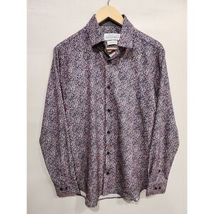 Mizzen+Main Leeward Trimfit Floral Mens‎ M Button-up Long Sleeve Stretch Shirt